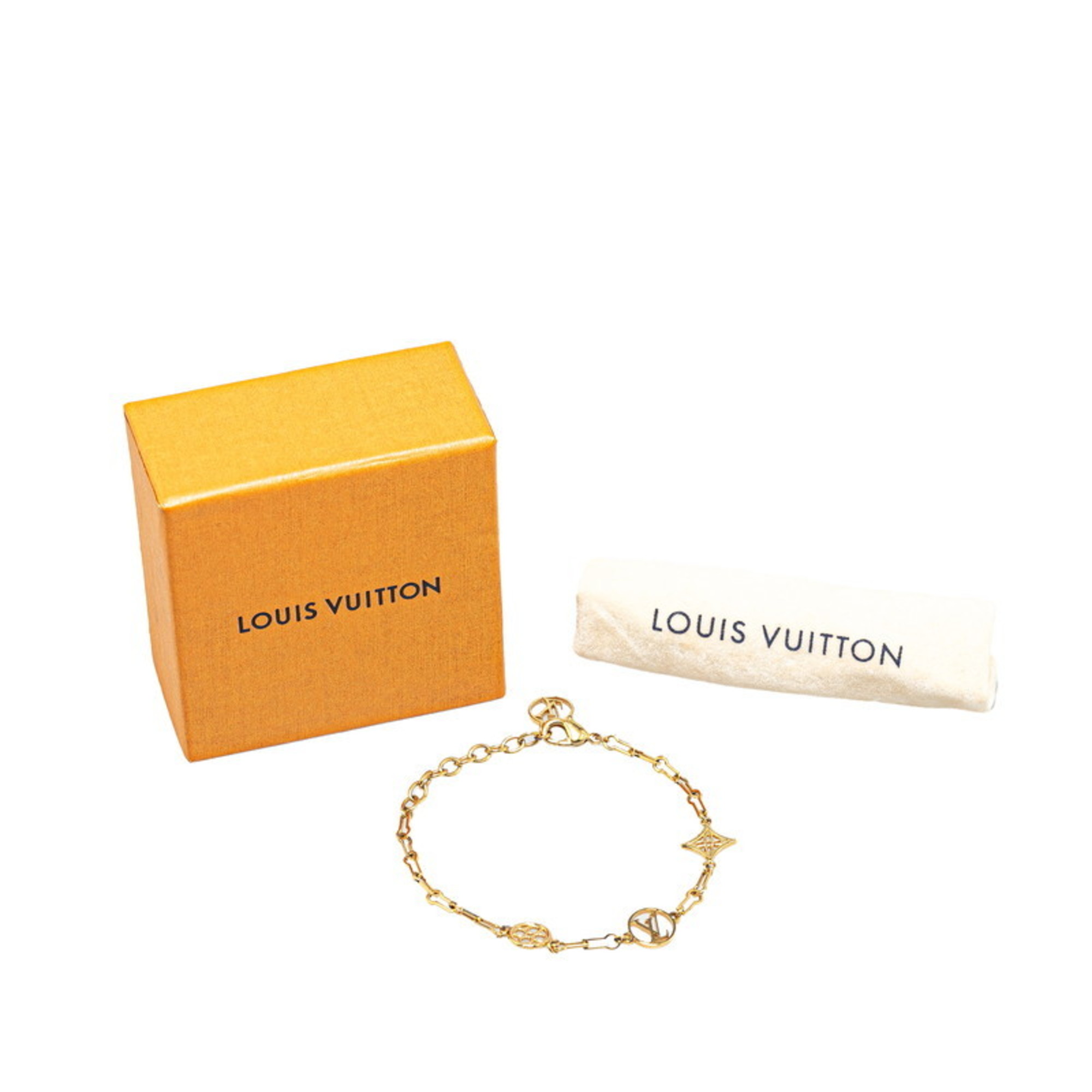 Louis Vuitton Bracelet Forever Young M69584 Gold Plated Women's LOUIS VUITTON