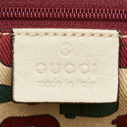 Gucci Guccissima Princess Ribbon Shoulder Bag Tote 163805 Ivory White Canvas Leather Women's GUCCI