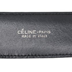 CELINE Carriage Hardware Belt 65 Black Leather Men's