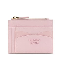 Prada Card Case Coin 1MC067 Pink Saffiano Leather Women's PRADA