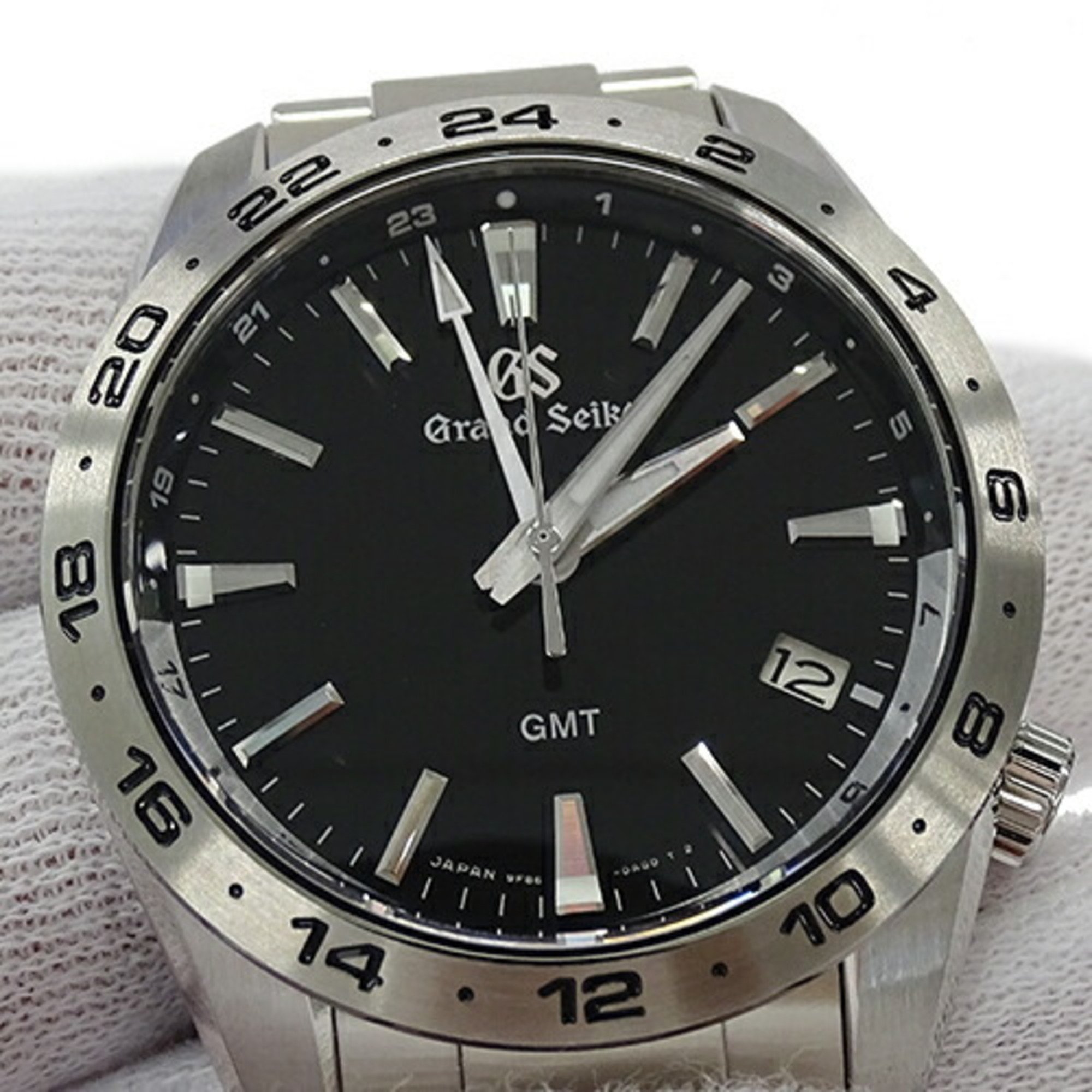 Grand Seiko GRAND SEIKO GS Sports Collection 9F86-0AK0 SBGN027 Watch Men's GMT Date Quartz Stainless Steel SS Silver Black