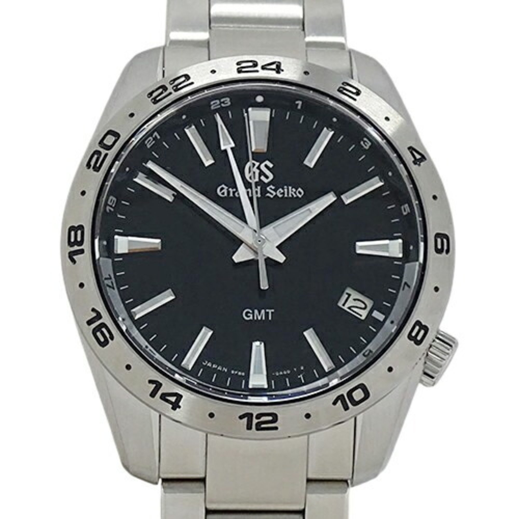 Grand Seiko GRAND SEIKO GS Sports Collection 9F86-0AK0 SBGN027 Watch Men's GMT Date Quartz Stainless Steel SS Silver Black