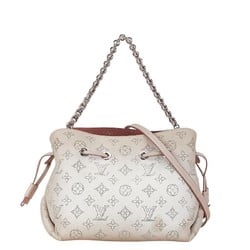 Louis Vuitton Monogram Mahina Bella Handbag Shoulder Bag M57068 Magnolia Leather Women's LOUIS VUITTON