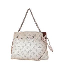 Louis Vuitton Monogram Mahina Bella Handbag Shoulder Bag M57068 Magnolia Leather Women's LOUIS VUITTON