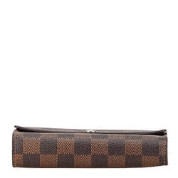 Louis Vuitton Damier Portefeuille Alexandra Bi-fold Wallet N63067 Brown PVC Women's LOUIS VUITTON