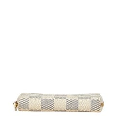 Louis Vuitton Damier Azur Zippy Coin Purse Case Card N63069 White PVC Leather Women's LOUIS VUITTON