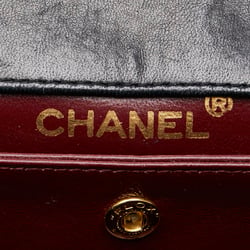 Chanel Matelasse Coco Mark Chain Shoulder Bag Black Lambskin Women's CHANEL