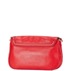 Tory Burch Big Shoulder Bag Red Leather Women's