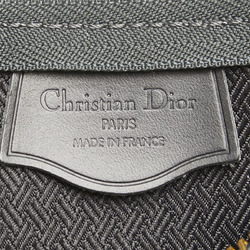 Christian Dior Dior Trotter Handbag Navy Canvas Leather Women's