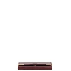 Cartier Must Line Coin Case Purse Bordeaux Wine Red Leather Women's CARTIER