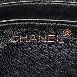 Chanel Matelasse Coco Mark Kelly-style Handbag Black Caviar Skin Women's CHANEL