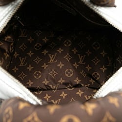 Louis Vuitton Monogram Pillow Speedy Bandouliere 25 Handbag Shoulder Bag M20973 Silver Brown Nylon Leather Women's LOUIS VUITTON