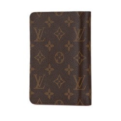 Louis Vuitton Monogram Porte Papier Zip Bi-fold Wallet M61207 Brown PVC Leather Women's LOUIS VUITTON