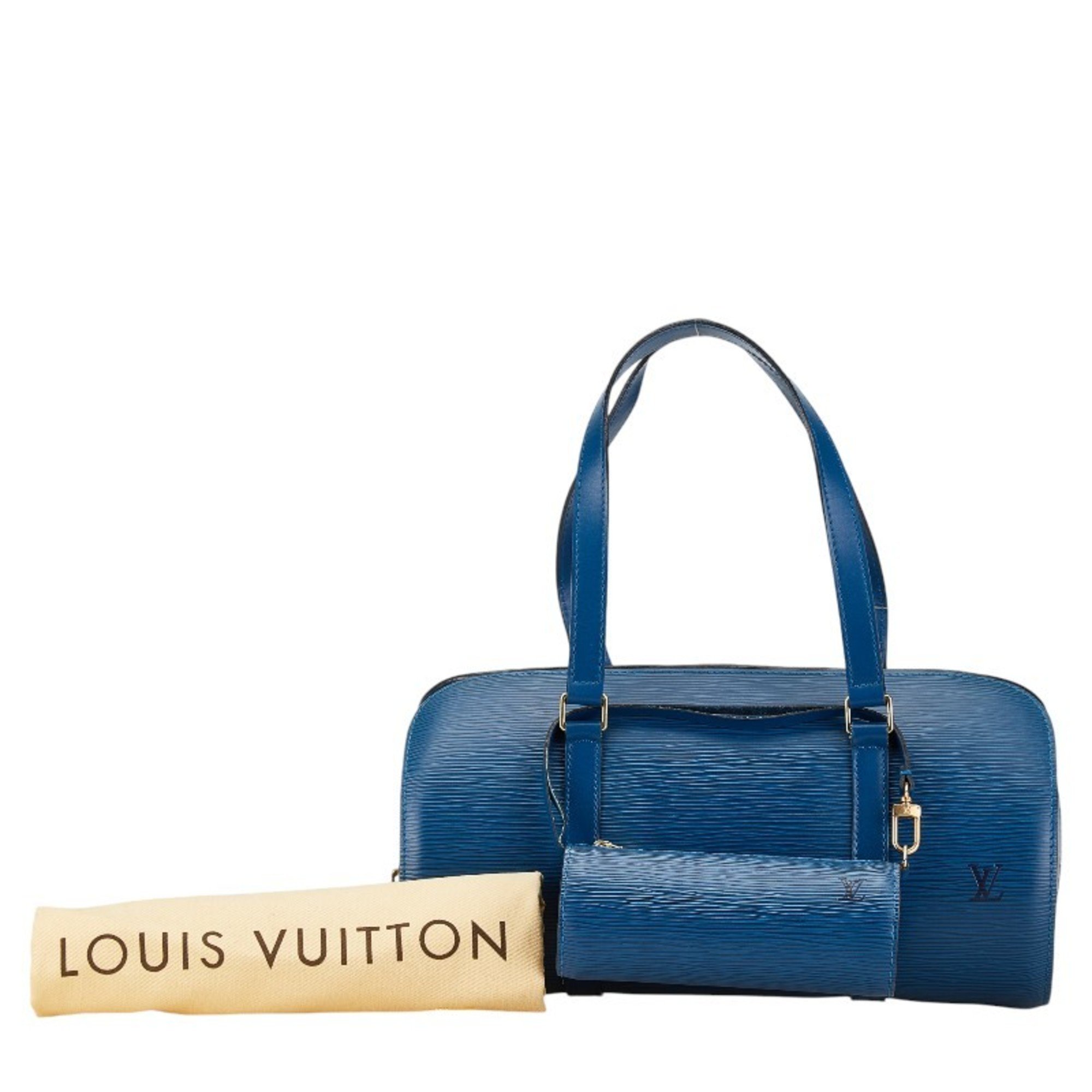 Louis Vuitton Epi Soufflot Handbag M52225 Toledo Blue Leather Women's LOUIS VUITTON