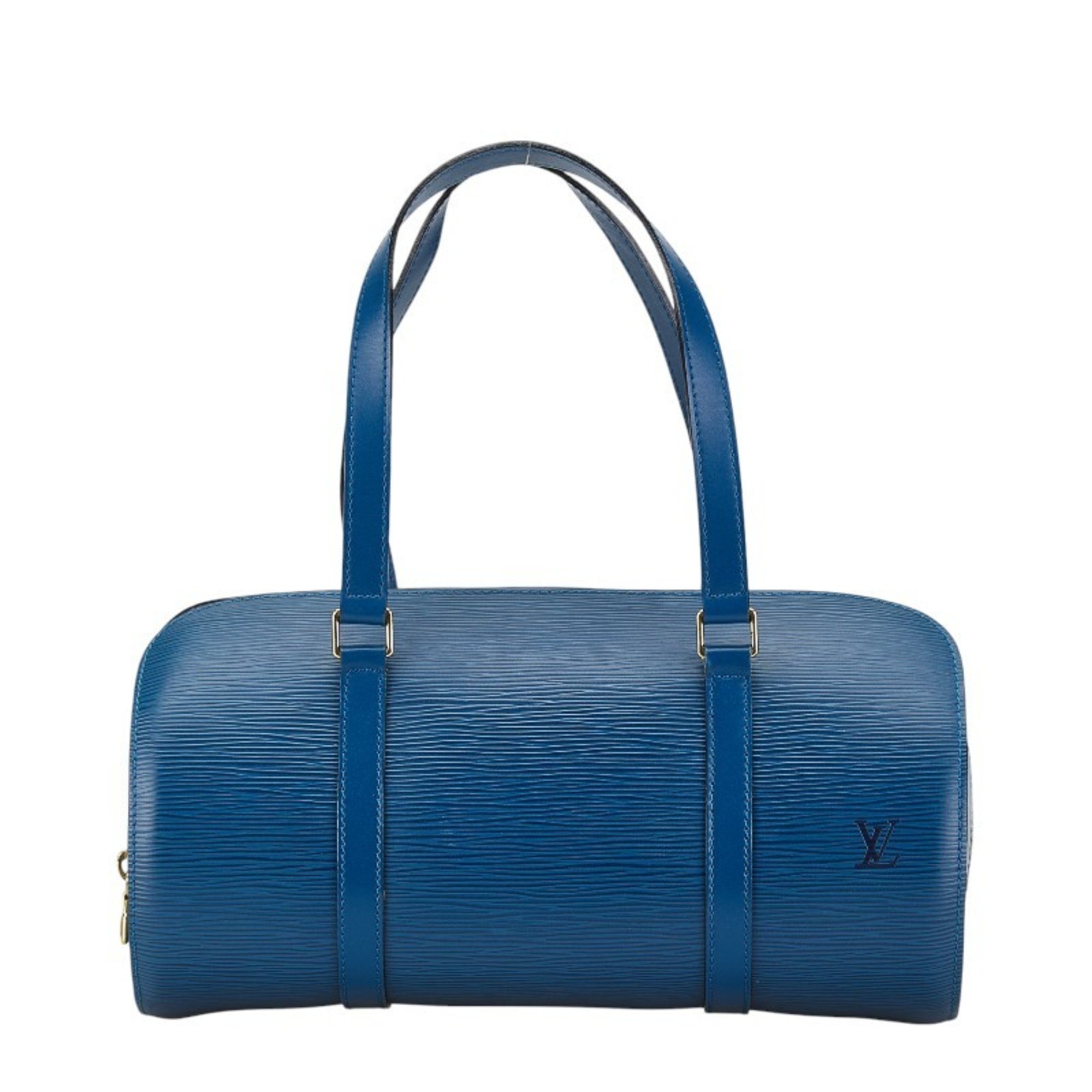 Louis Vuitton Epi Soufflot Handbag M52225 Toledo Blue Leather Women's LOUIS VUITTON