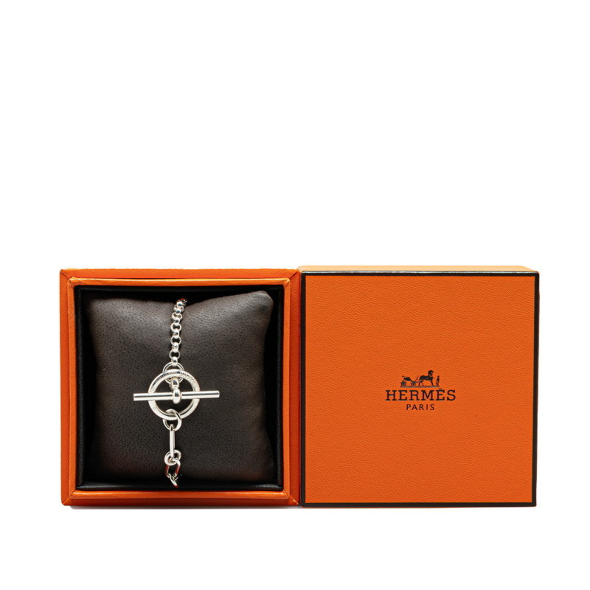 Hermes Chaine d'Ancre Punk Bracelet Size: SH SV925 Silver Women's HERMES