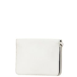 Christian Dior Dior Shoulder Bag White Leather Women's