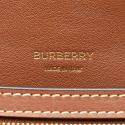 Burberry TB Riccardo Tisci Shoulder Bag Beige Brown Canvas Leather Women's BURBERRY