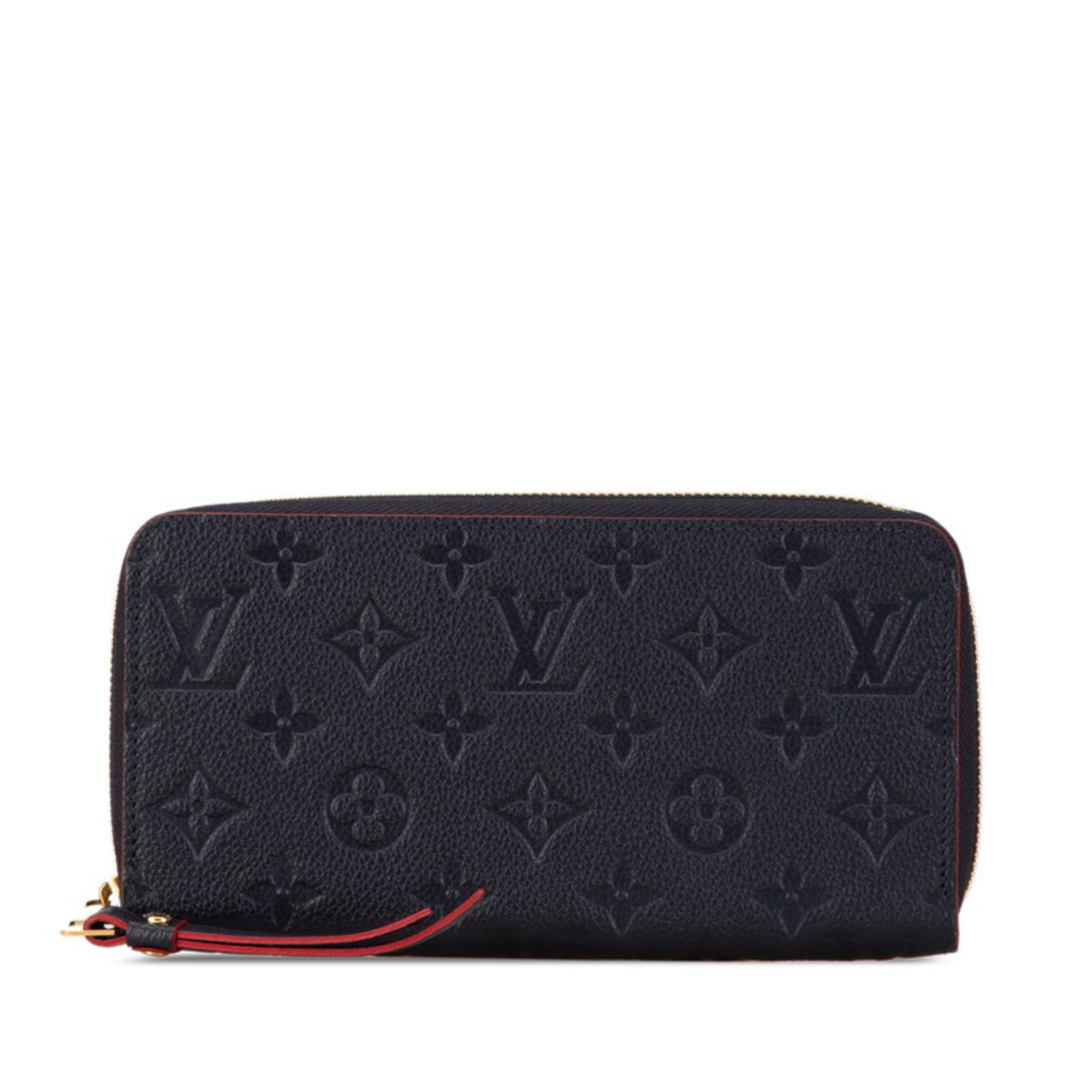 Louis Vuitton Monogram Empreinte Zippy Wallet Long M62121 Marine Rouge Navy Leather Women's LOUIS VUITTON