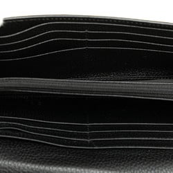 Gucci Interlocking G Long Wallet 598166 Black Leather Women's GUCCI