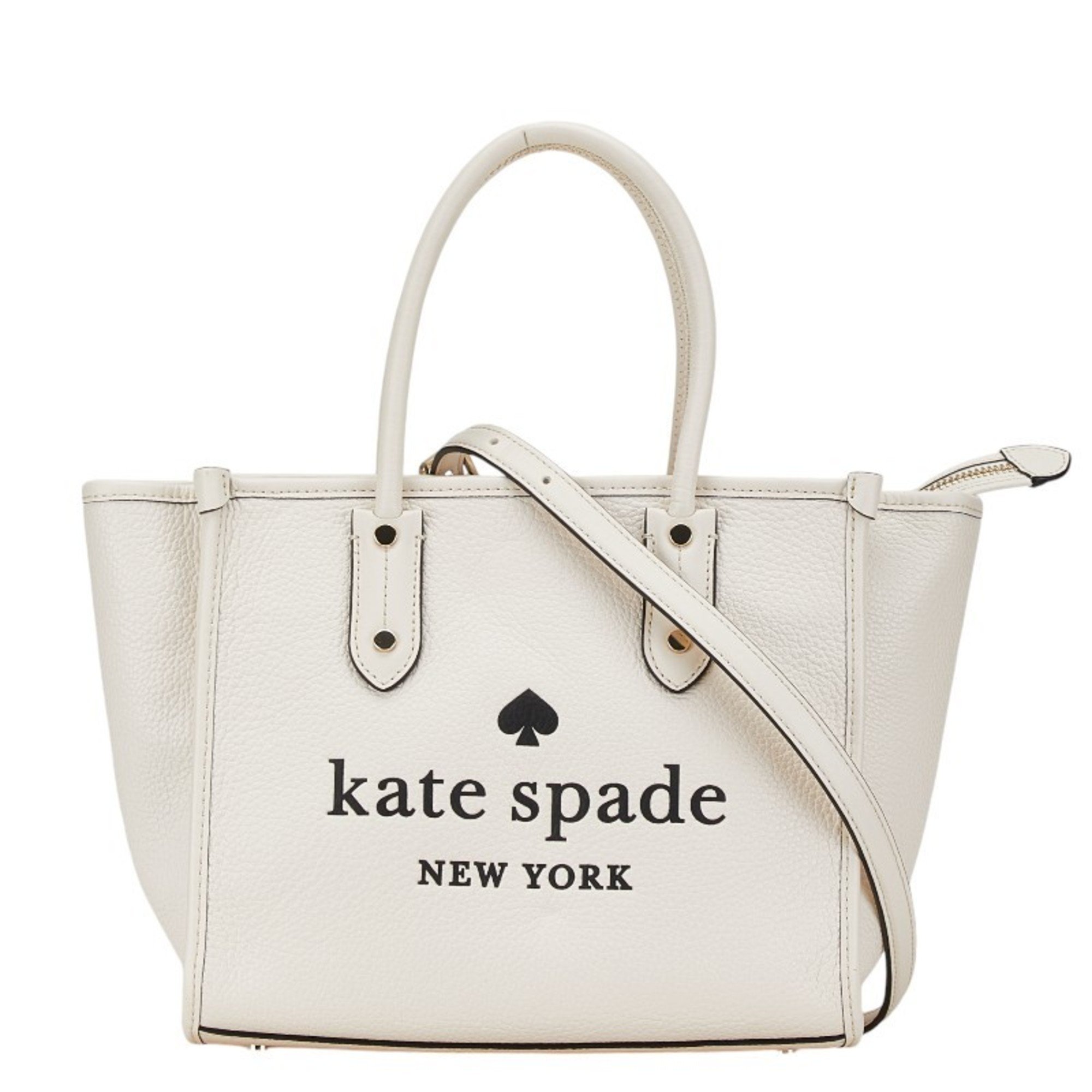 Kate Spade Ella Small Handbag Shoulder Bag White Leather Women's