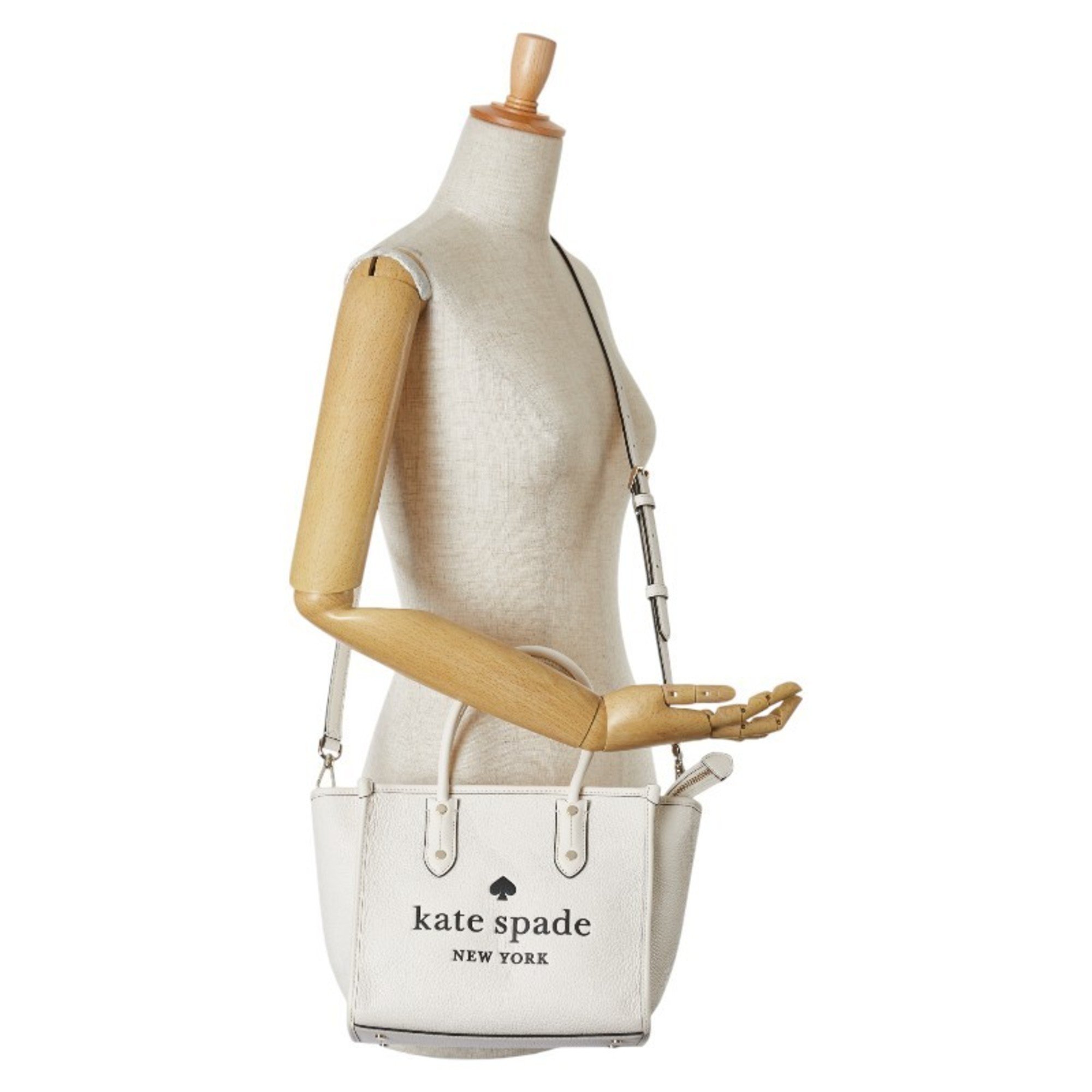 Kate Spade Ella Small Handbag Shoulder Bag White Leather Women's