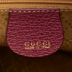 Gucci Bamboo Handbag 000 122 0316 Purple Brown Suede Women's GUCCI