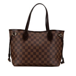 Louis Vuitton Damier Neverfull PM Handbag Tote Bag N51109 Brown PVC Leather Women's LOUIS VUITTON