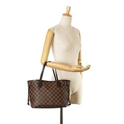 Louis Vuitton Damier Neverfull PM Handbag Tote Bag N51109 Brown PVC Leather Women's LOUIS VUITTON