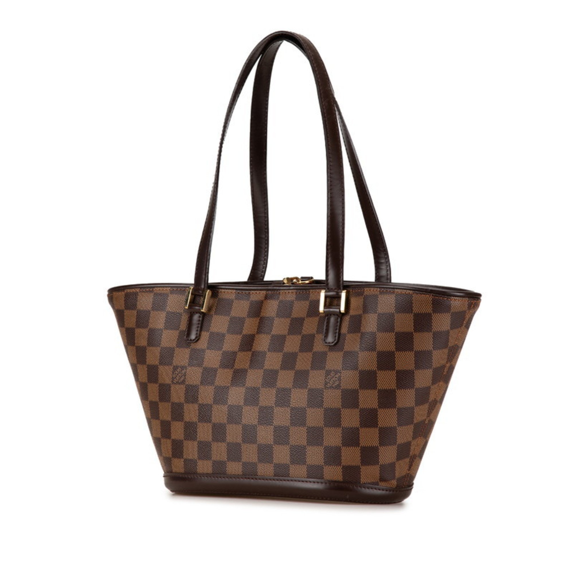 Louis Vuitton Damier Manosque PM Handbag Tote Bag N51121 Brown PVC Leather Women's LOUIS VUITTON