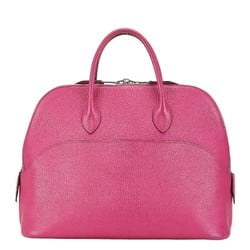 Hermes Polido 30 Handbag Rose Shocking Pink Chevre Women's HERMES