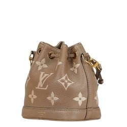 Louis Vuitton Monogram Empreinte Nanonoe Shoulder Bag M46291 Beige Greige Leather Women's LOUIS VUITTON