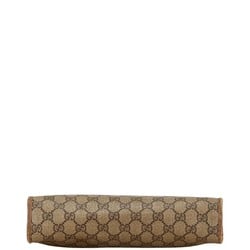 Gucci GG Supreme Clutch Bag Second 97 01 037 Beige PVC Leather Women's GUCCI