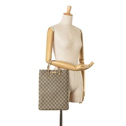 Gucci GG Supreme Tote Bag 117551 Beige PVC Leather Women's GUCCI