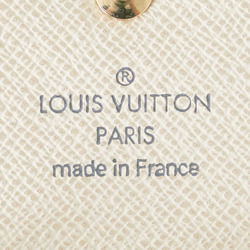 Louis Vuitton Damier Azur Multicle 6 Key Case Ring N61745 White PVC Leather Women's LOUIS VUITTON