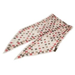 Louis Vuitton Monogram Scarf Muffler 401910 White Multicolor Silk Women's LOUIS VUITTON