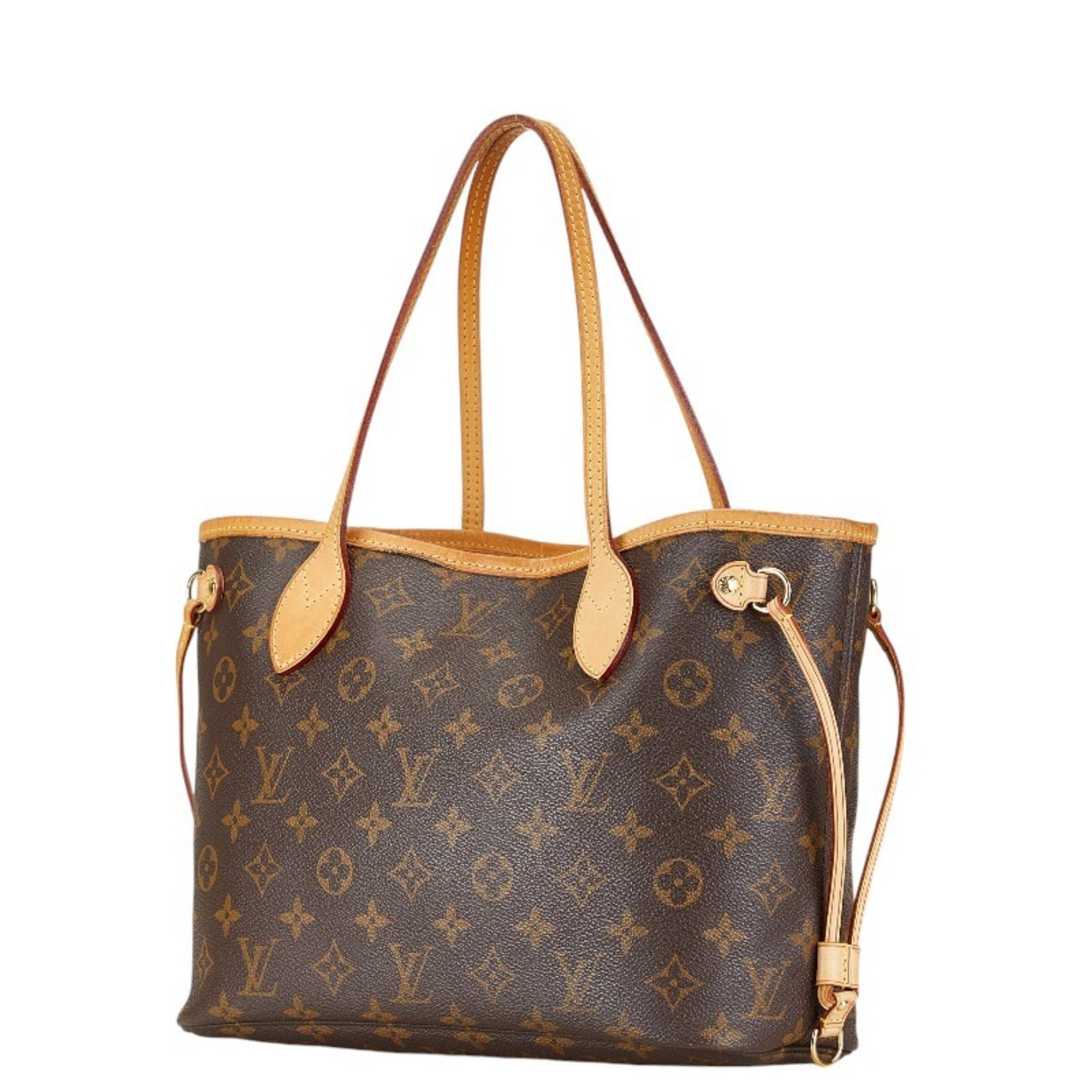 Louis Vuitton Monogram Neverfull PM Handbag Tote Bag M40155 Brown PVC Leather Women's LOUIS VUITTON