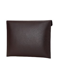 Louis Vuitton Taiga Document Case Clutch Bag Second M99087 Acajou Brown Leather Men's LOUIS VUITTON