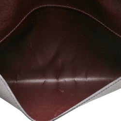 Louis Vuitton Taiga Document Case Clutch Bag Second M99087 Acajou Brown Leather Men's LOUIS VUITTON