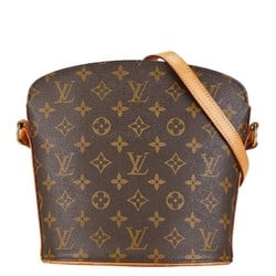 Louis Vuitton Monogram Drouot Shoulder Bag M51290 Brown PVC Leather Women's LOUIS VUITTON