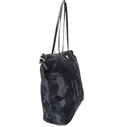 PRADA Bags for Women and Men, Tote Bags, Shoulder 2-way, Nylon, Blue, Black, 1BG189, Camouflage