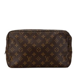 Louis Vuitton Monogram Truss Toilette 28 Pouch M47522 Brown PVC Leather Women's LOUIS VUITTON