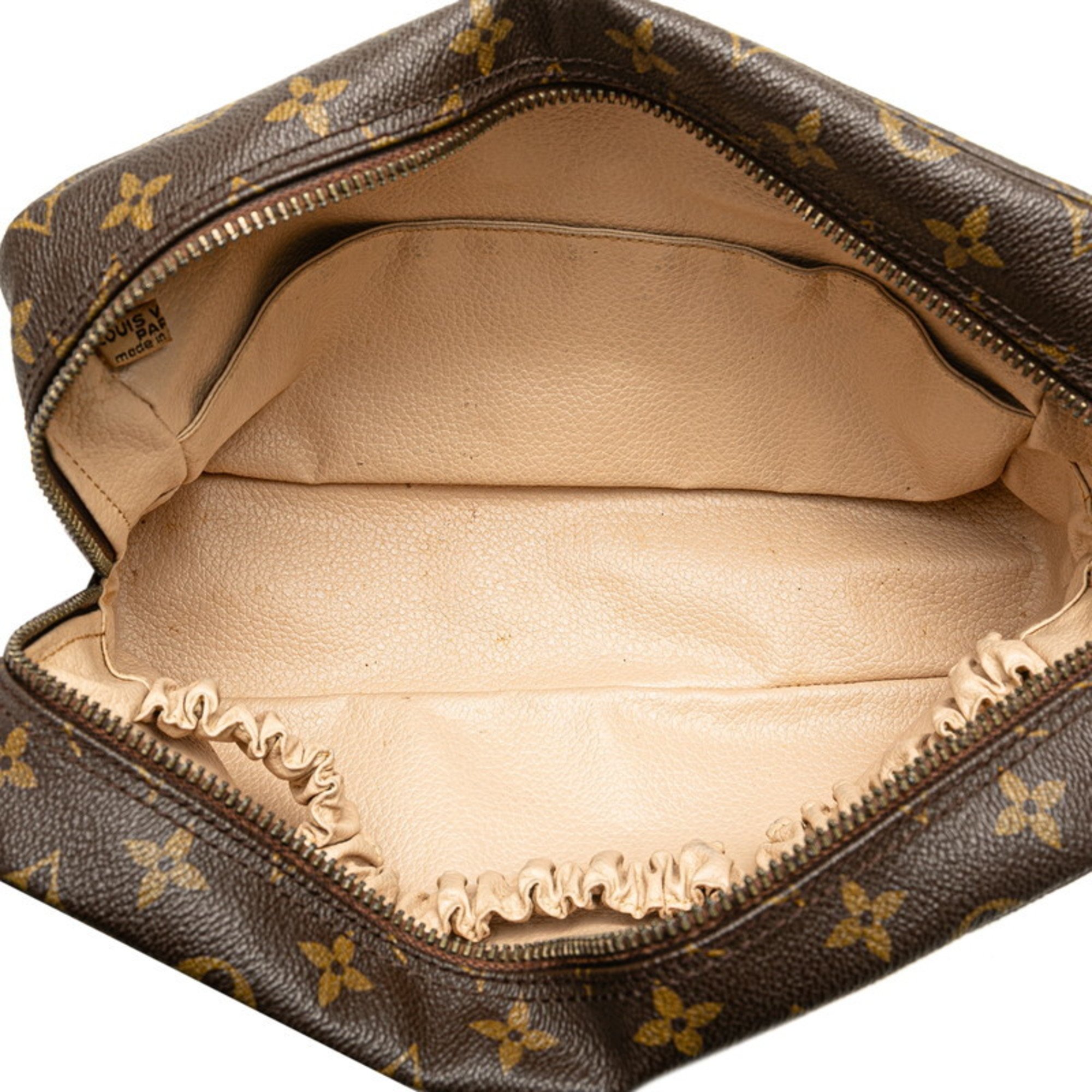 Louis Vuitton Monogram Truss Toilette 28 Pouch M47522 Brown PVC Leather Women's LOUIS VUITTON