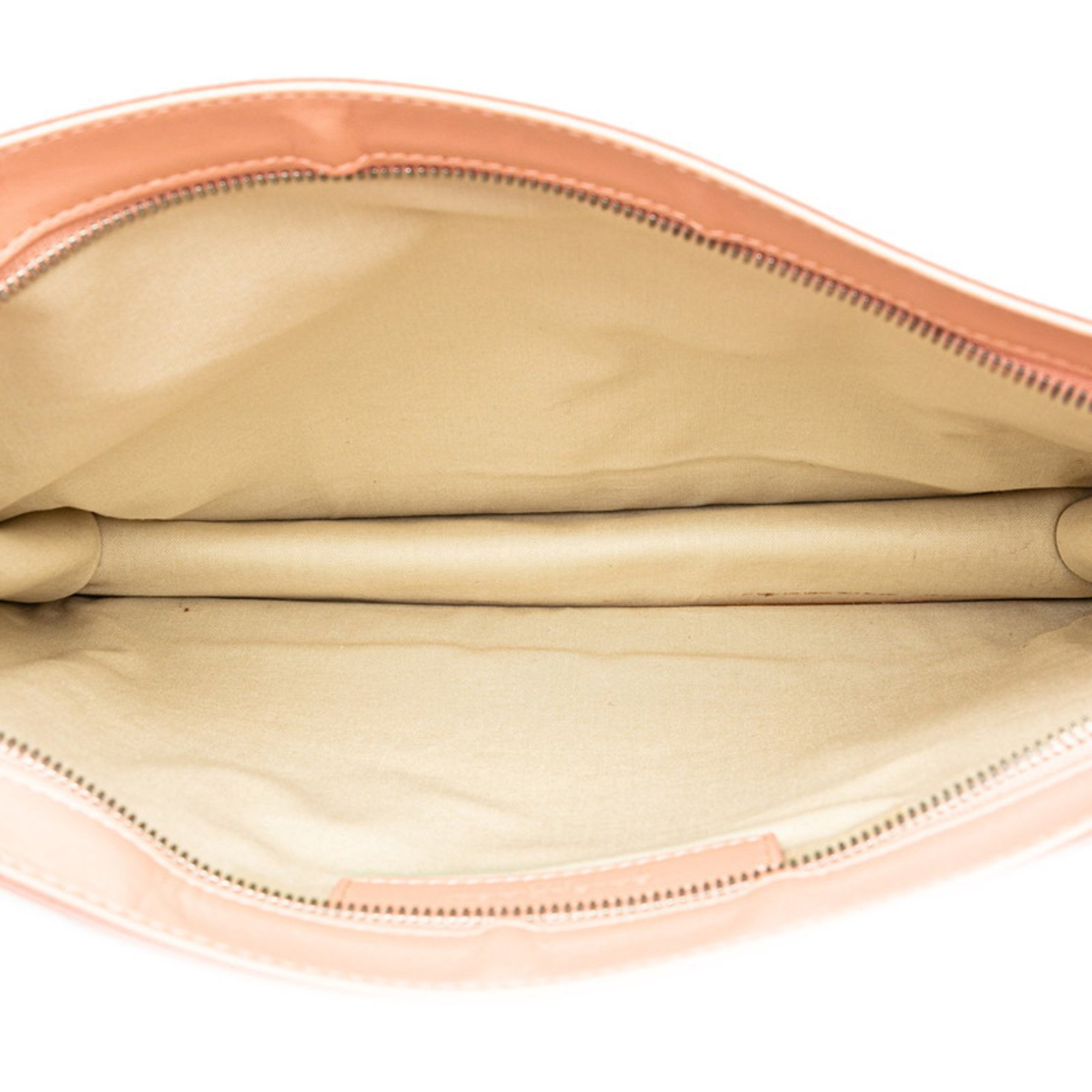 Balenciaga Clutch Bag Second 410119 Ivory Pink Canvas Leather Women's BALENCIAGA