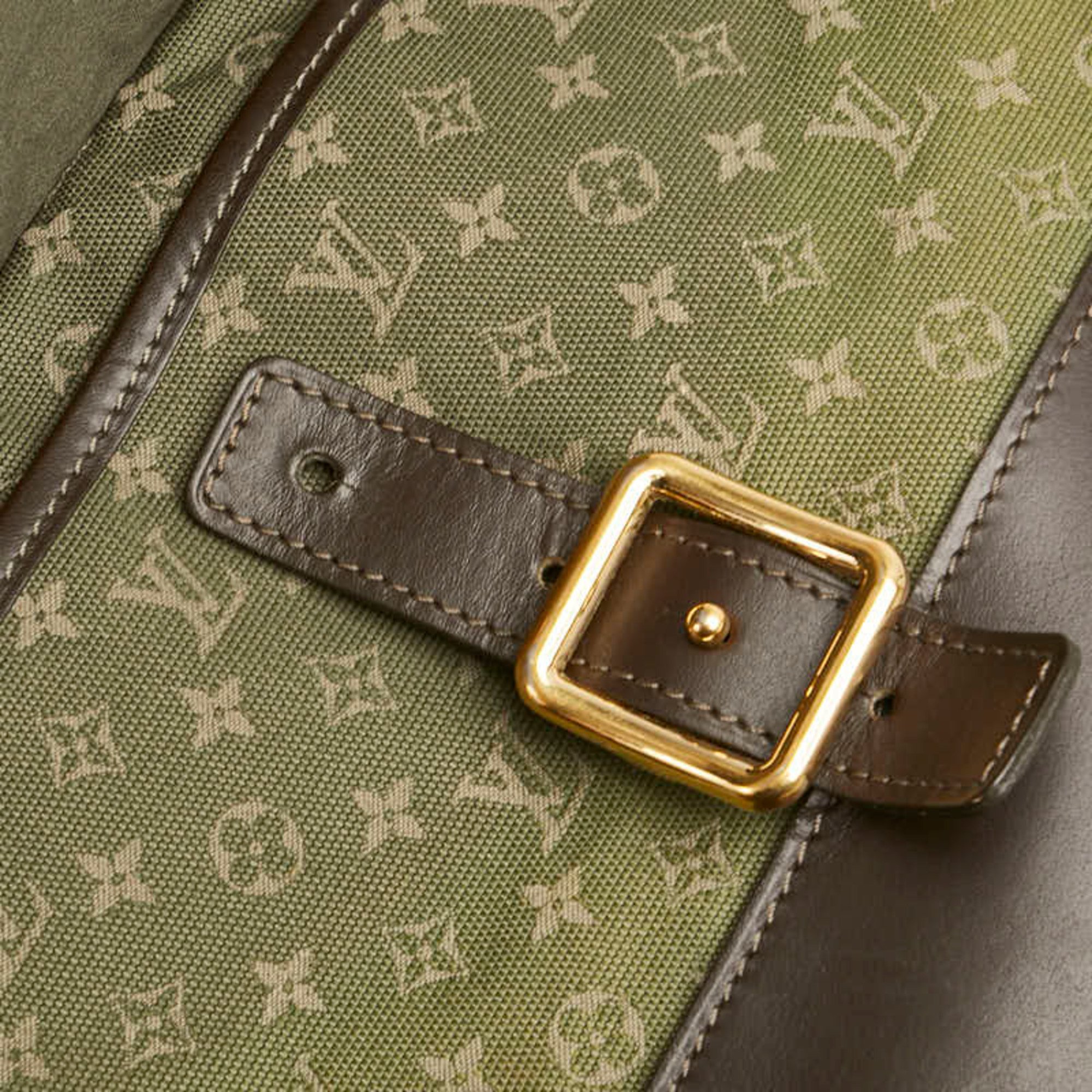 Louis Vuitton Monogram Belanger Shoulder Bag M92673 Khaki Brown Canvas Leather Women's LOUIS VUITTON