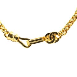 Chanel Coco Mark Magnifying Glass Necklace Gold Plated Women's CHANEL