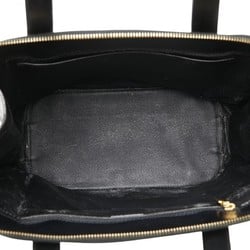 Celine Macadam Tote Bag Handbag Black PVC Leather Women's CELINE