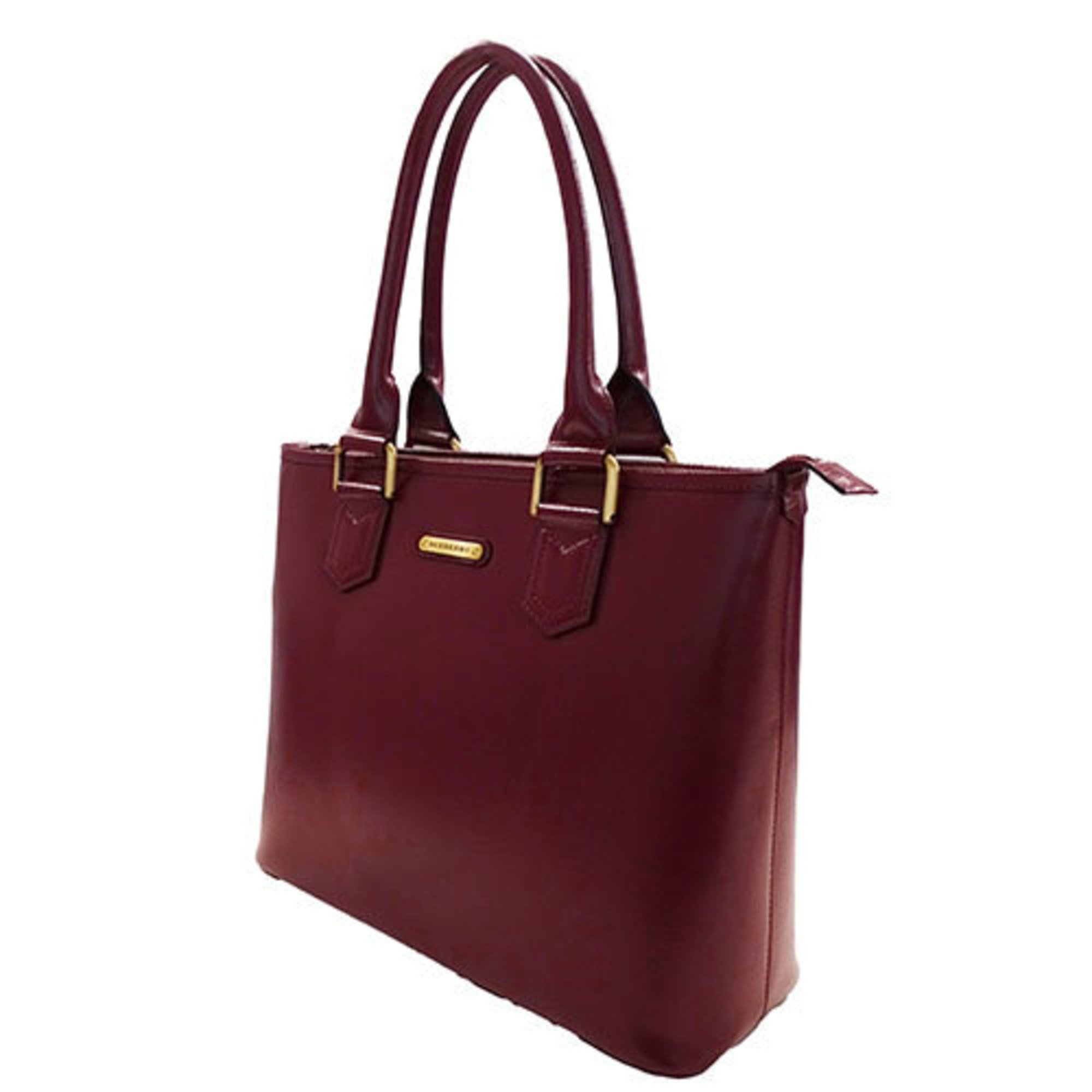 Burberry BURBERRY Bag Women's Tote Leather Bordeaux Outing