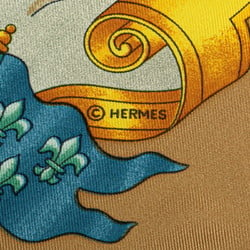 Hermes Carré 90 VOILES DE LUMIERE Scarf Muffler Brown White Multicolor Silk Women's HERMES