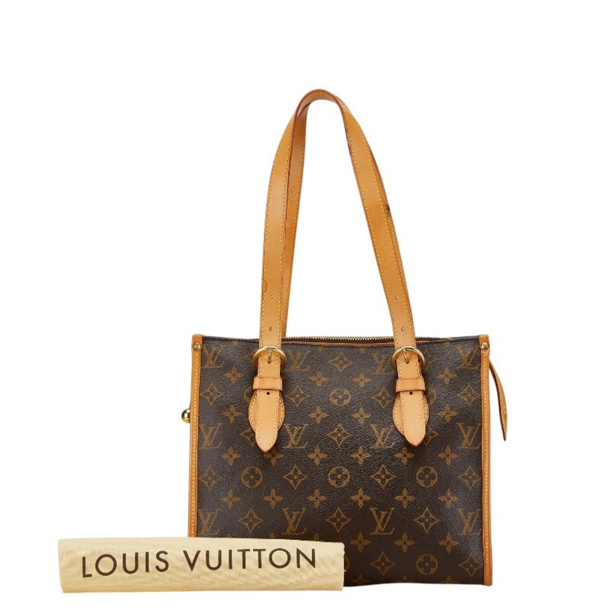 Louis Vuitton Monogram Popincourt Au Shoulder Bag Tote M40007 Brown PVC Leather Women's LOUIS VUITTON